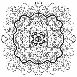 Mandala à télécharger-"raie Manta"